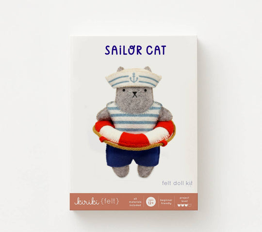 Kiriki Press - Sailor Cat Felt Doll Kit