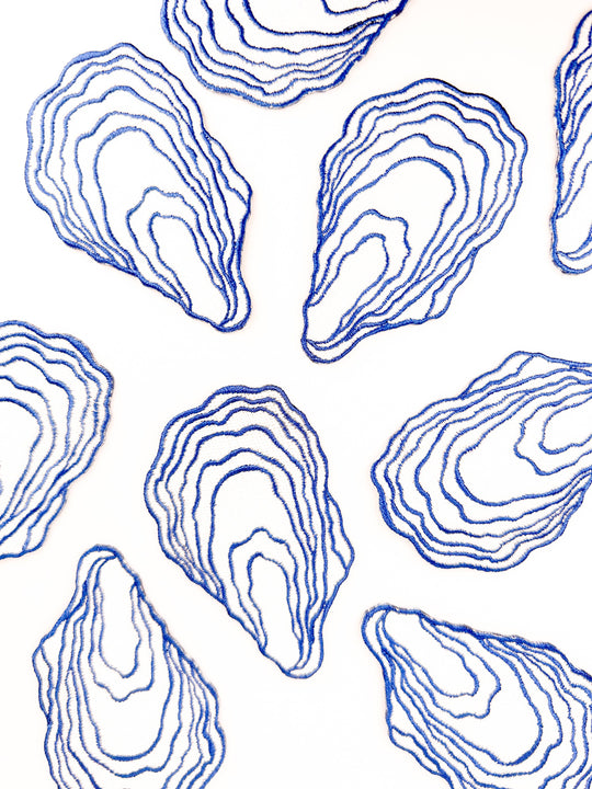 Field Trip Threads - Oyster Patch | Coastal Embroidered Iron On Patch | Nautical 