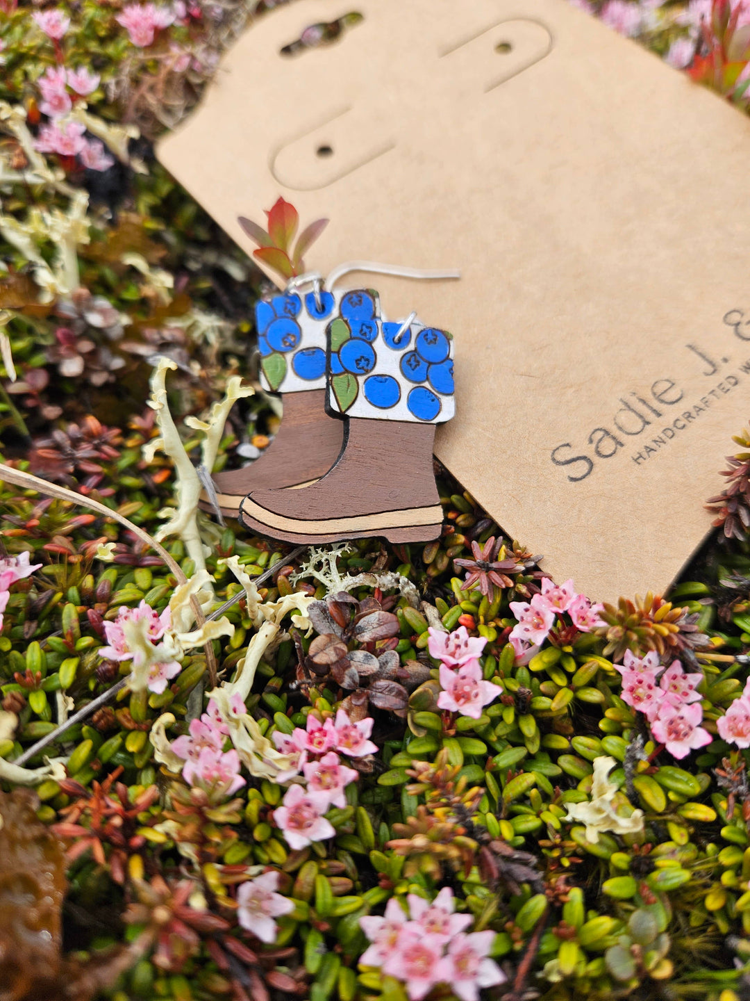 Sadie J. & Co. - BLUEBERRY RUBBER BOOT | Dangle Earrings