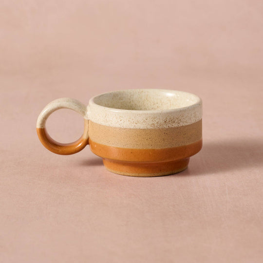 Ten Thousand Villages - Kaphi II Stacking Espresso Mug - Multi - Set of 4