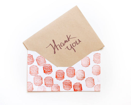 Peppercorn Paper - Happy Mail Rubber Stamp