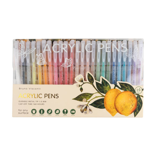 BV by Bruno Visconti - Acrylic Pens 24 colors - Citrus