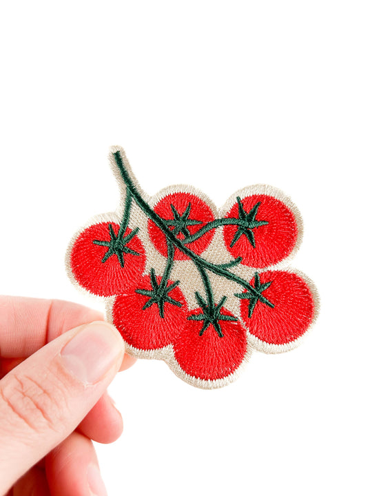 Field Trip Threads - Tomato Vine Embroidered Patch Garden Lover Iron On Patch Hat