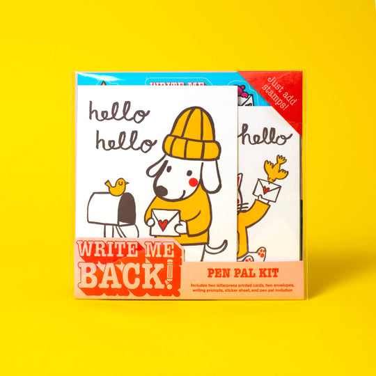 Egg Press Manufacturing - BFF Dog & Cat Letter Writing Write Me Back Pen Pal Kit