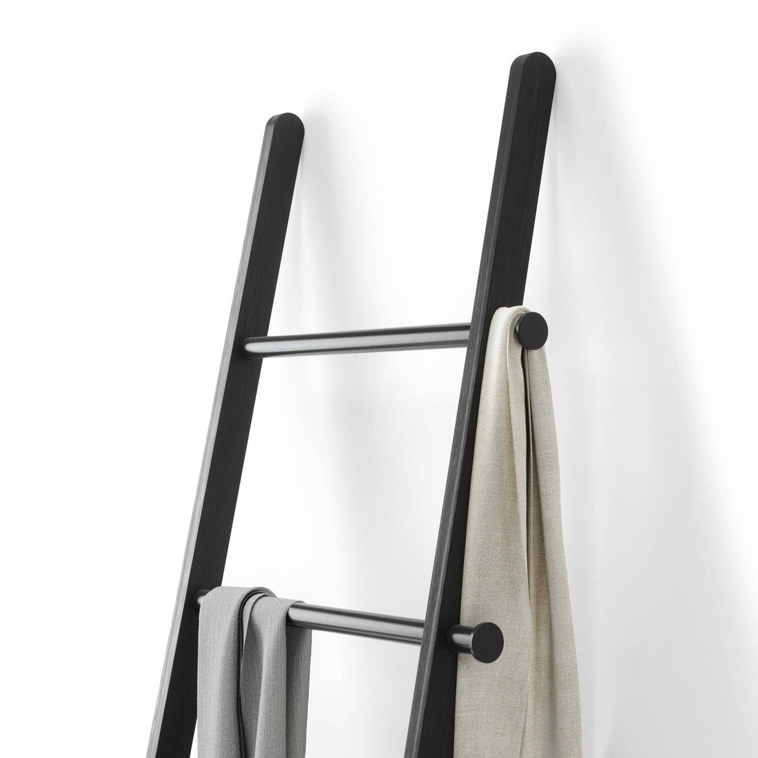 Umbra - Ladder Shelf Leana Ladder - Decorative Storage Display: Black