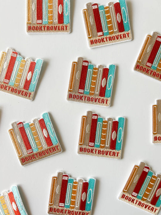 Field Trip Threads - Booktrovert Embroidered Iron-On Patch Book Lover