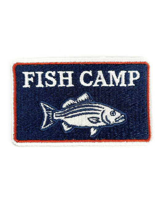 Field Trip Threads - Fish Camp Patch – Embroidered Iron On Coastal Outdoors Lake