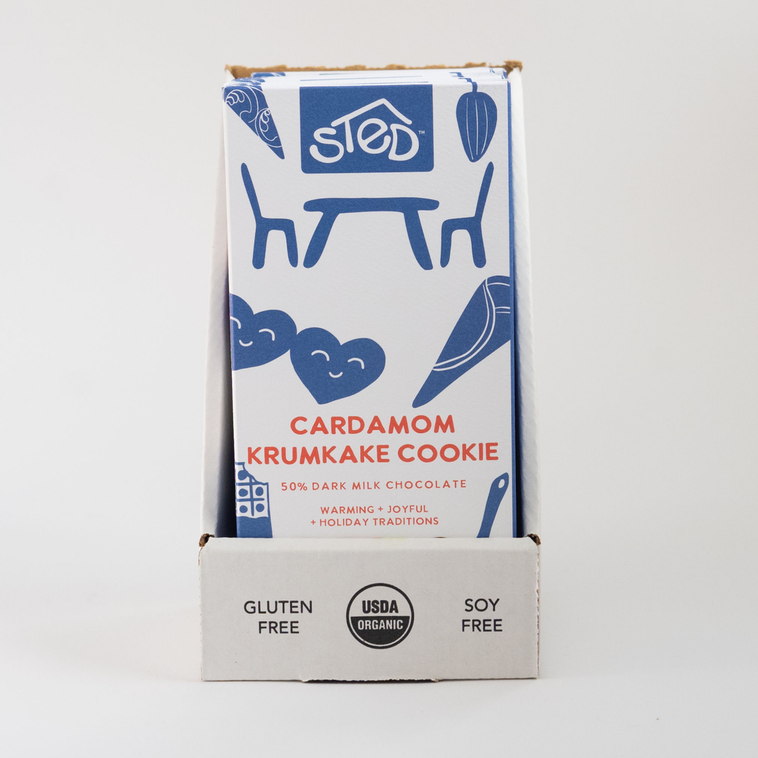 Sted Chocolate - Cardamom Krumkake Cookie