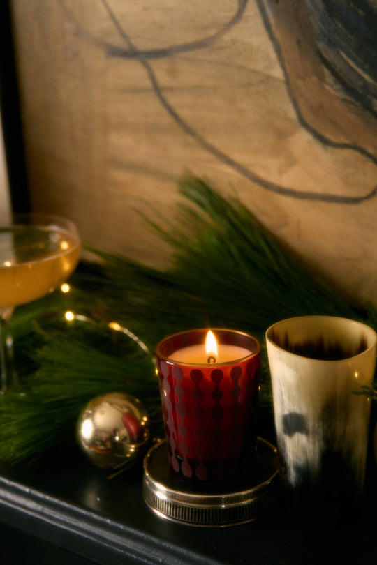 Rewined - Rewined Poinsettia Holiday Stocking Stuffer Candle 2.5 oz | Bright Cranberry, Orange, Sparkling Wine