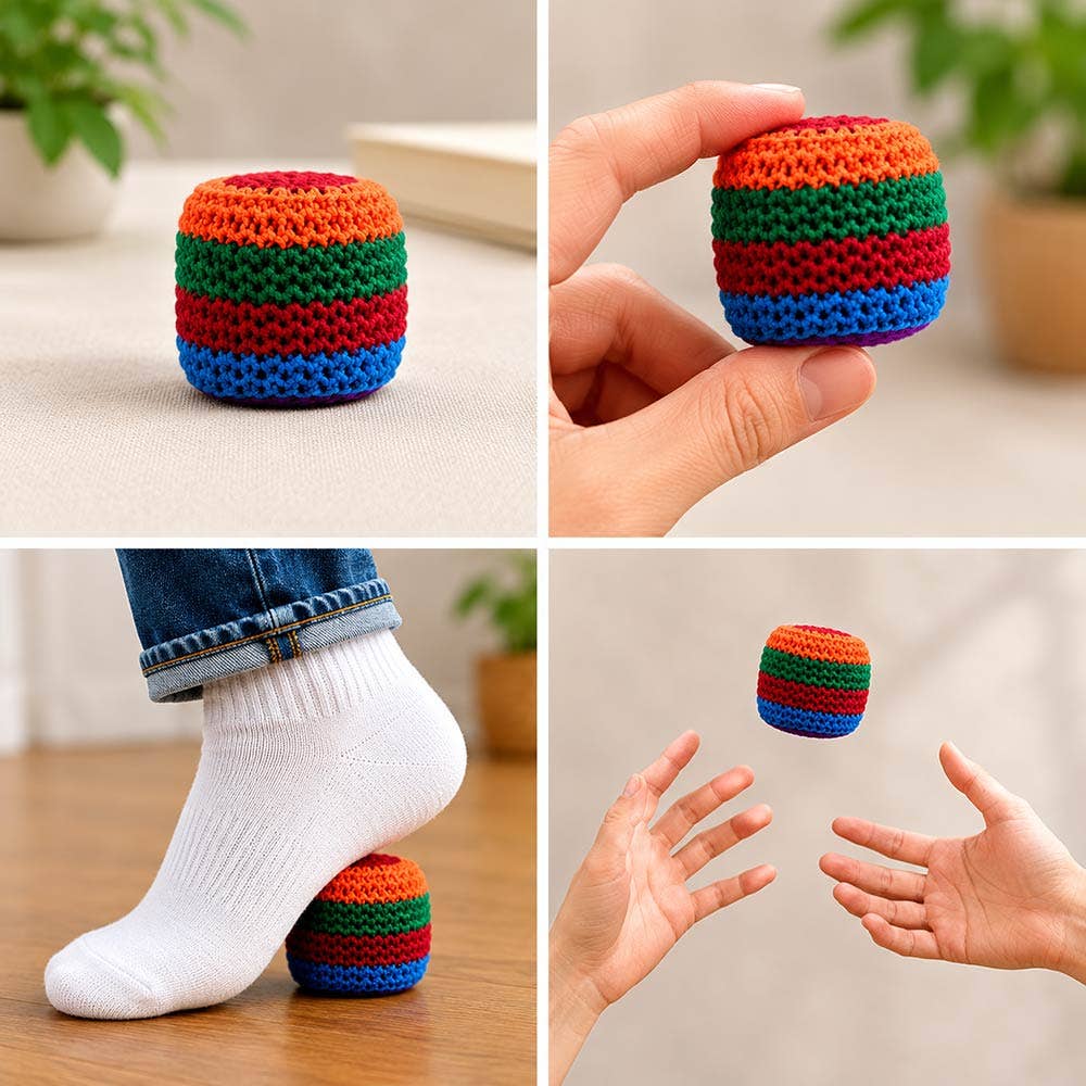 Sensibling Corp. - 6PCS - Crochet Hacky Sack Toy Balls