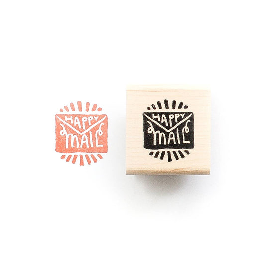 Peppercorn Paper - Happy Mail Rubber Stamp