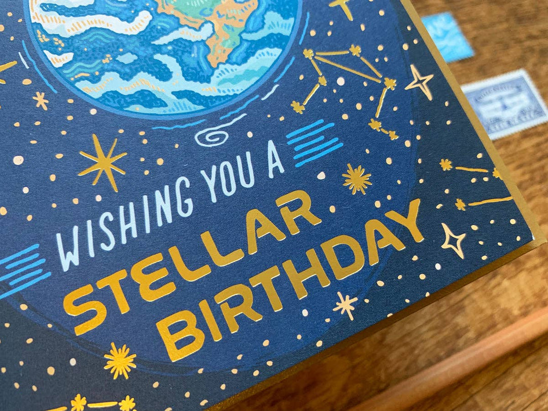 Noteworthy Paper & Press - Stellar Birthday Card