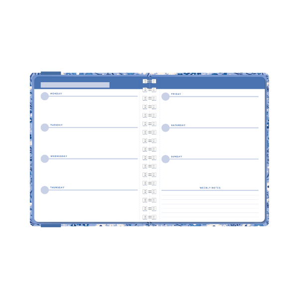 Denik - Blue Meadow Hardcover Undated Planner HWM-EPH2205UP