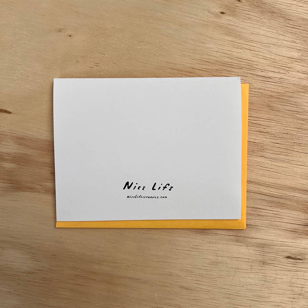 Nice life - Happiness is friend card