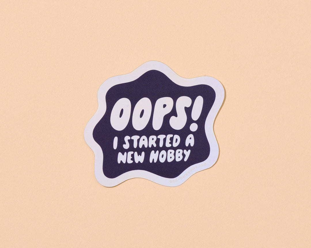 And Here We Are - Holographic Vinyl Sticker by Your Gal Kiwi—Oops New Hobby