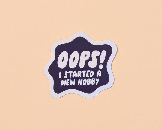 And Here We Are - Holographic Vinyl Sticker by Your Gal Kiwi—Oops New Hobby