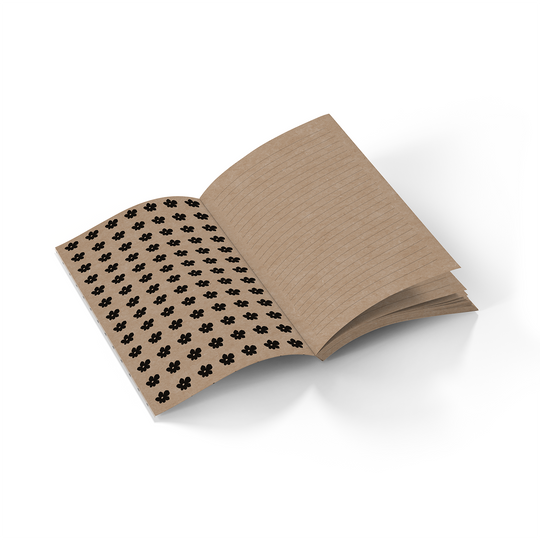 Denik - Checkered Kraft Layflat Notebook  KLC2659KL