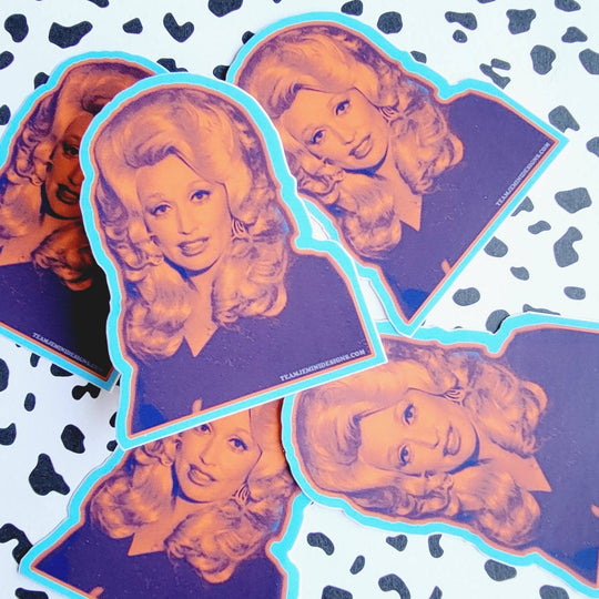 TEAM JEMINI DESIGNS - MULTI-COLORED DOLLY STICKER: PINK