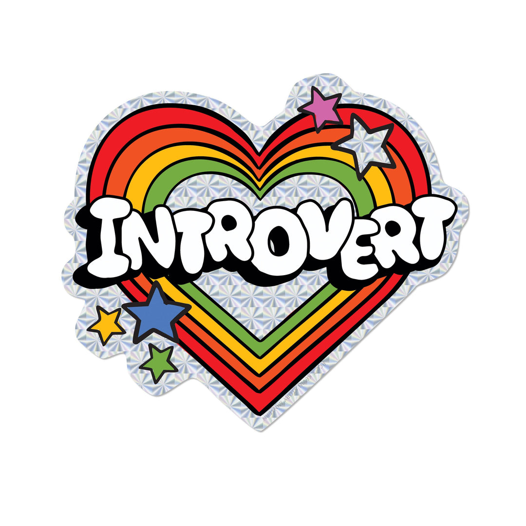 Red Cap Cards - Introvert sticker: Single