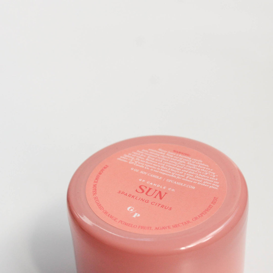 GP Candle Co. - Sun 9 oz. Hue Candle (Sparkling Citrus)