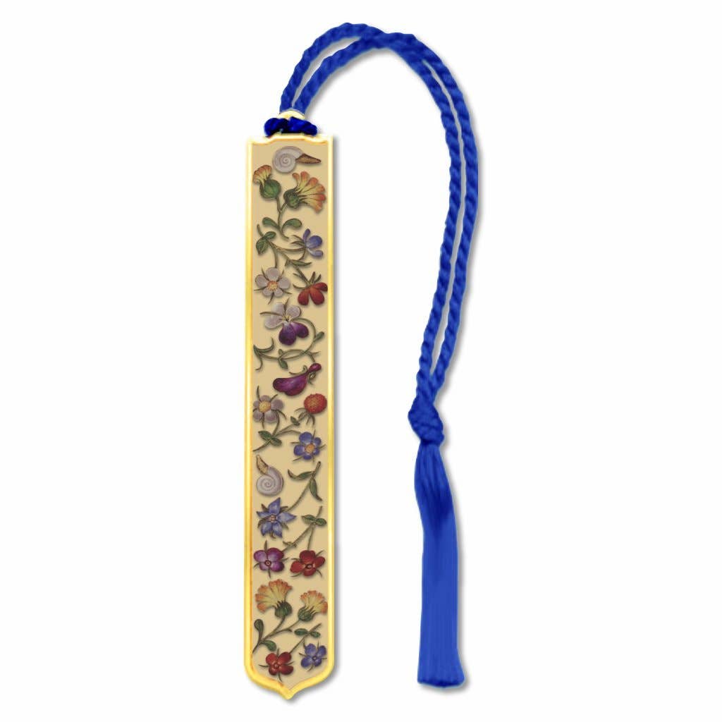 David Howell and Company - 16th Century Flora & Fauna Metal Bookmark, MADE in USA