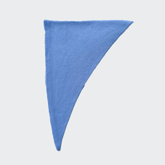 SALINA TRADING INC - Hand Knitted Triangle Scarf Women Soft Rabbit Hair Wool Blend: Cream / 105x34cm
