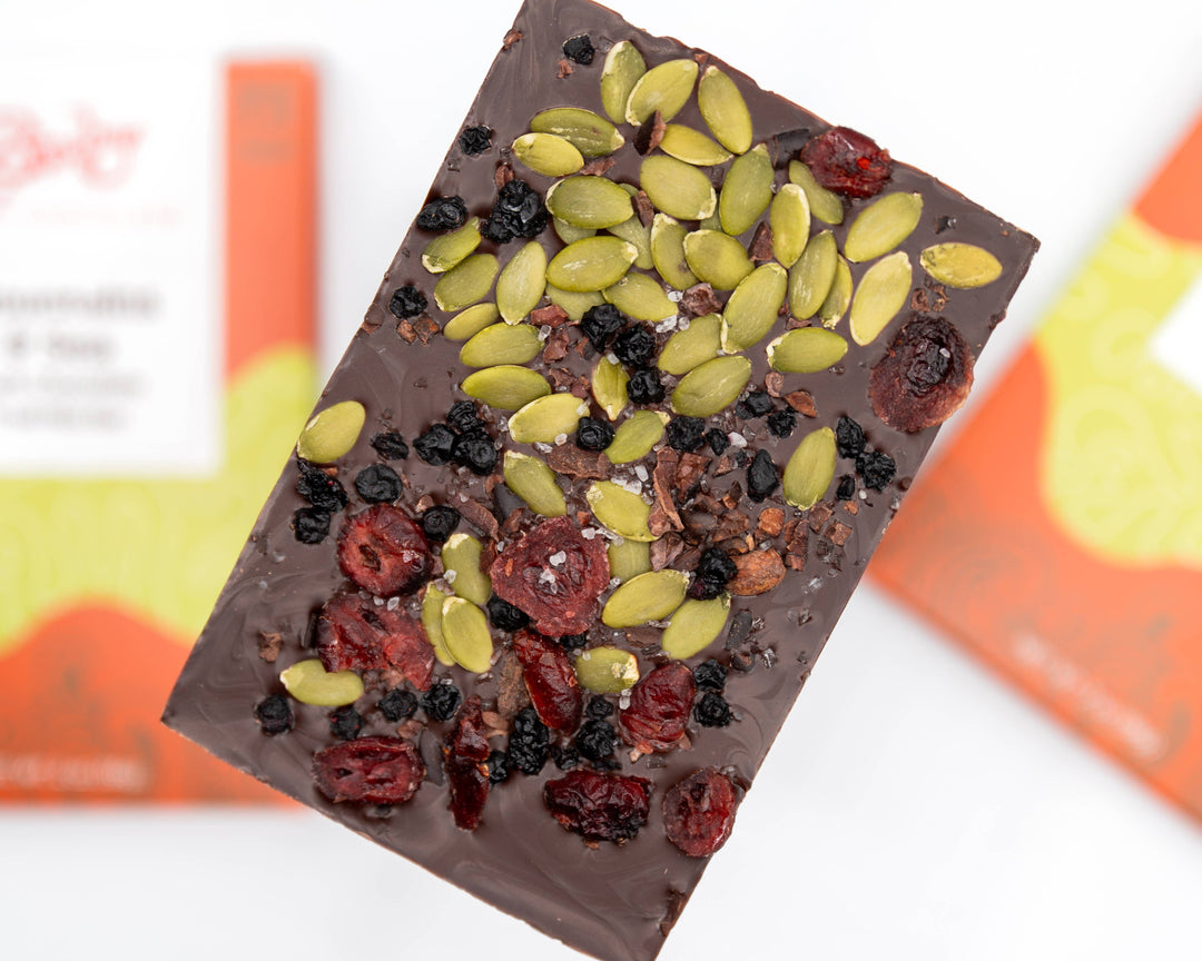 Bixby Chocolate - Mountains + Sea Trail Mix 70% Dark Chocolate Bar