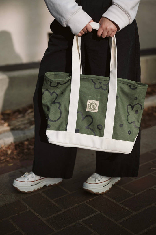 Kayan Pepper Co. - Flower Super Heavyweight Tote - Green