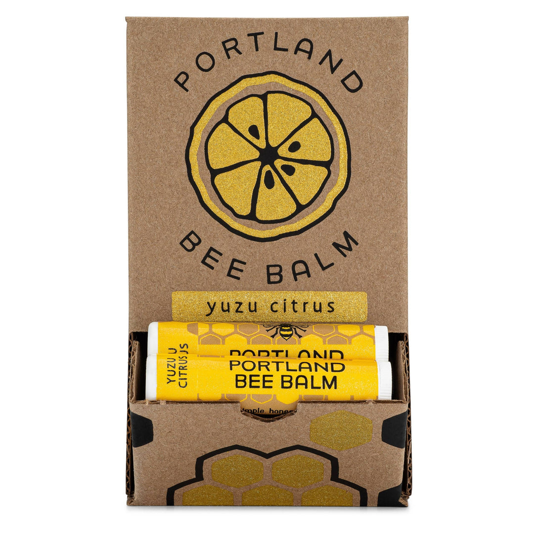 Portland Bee Balm - Yuzu Organic Citrus Beeswax Lip Balm: 24-Count Display