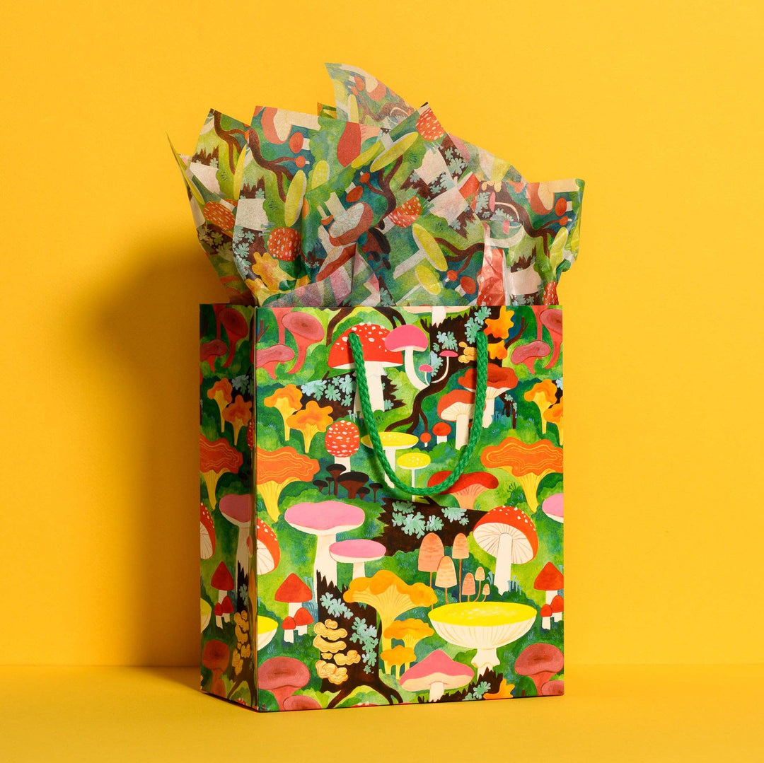 Red Cap Cards - Woodland Mushrooms tissue paper: 5 Sheets