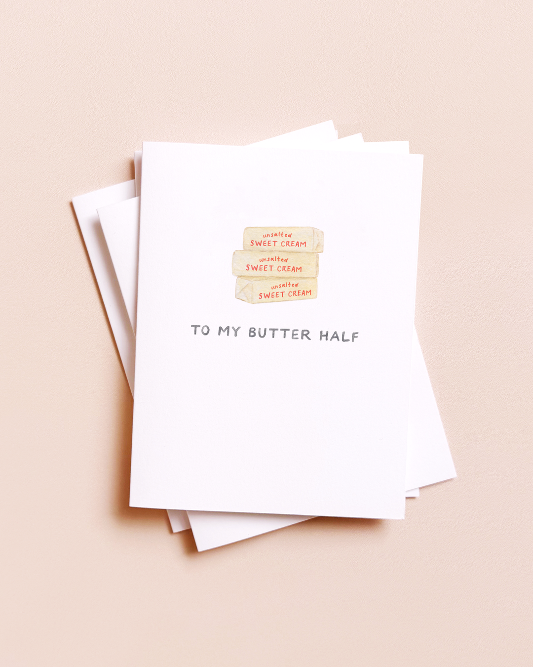 Amy Zhang - To My Butter Half — Food Pun Love Card