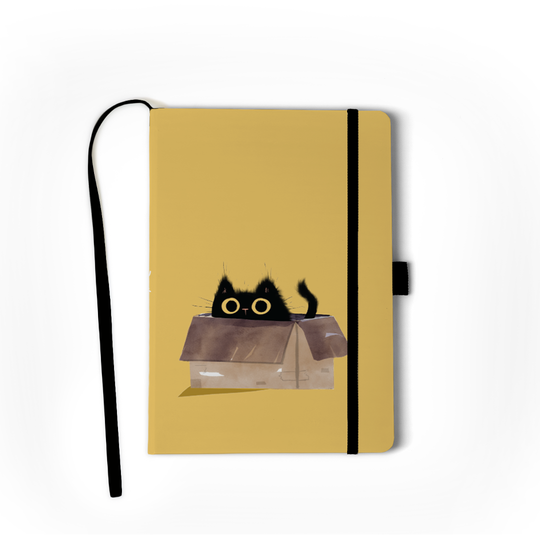 Denik - Black Cats Hardbound Layflat Notebook Journal HBLFE2276L