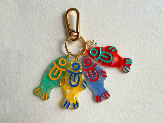 Curlworks - Loud Fishes Bag Charm