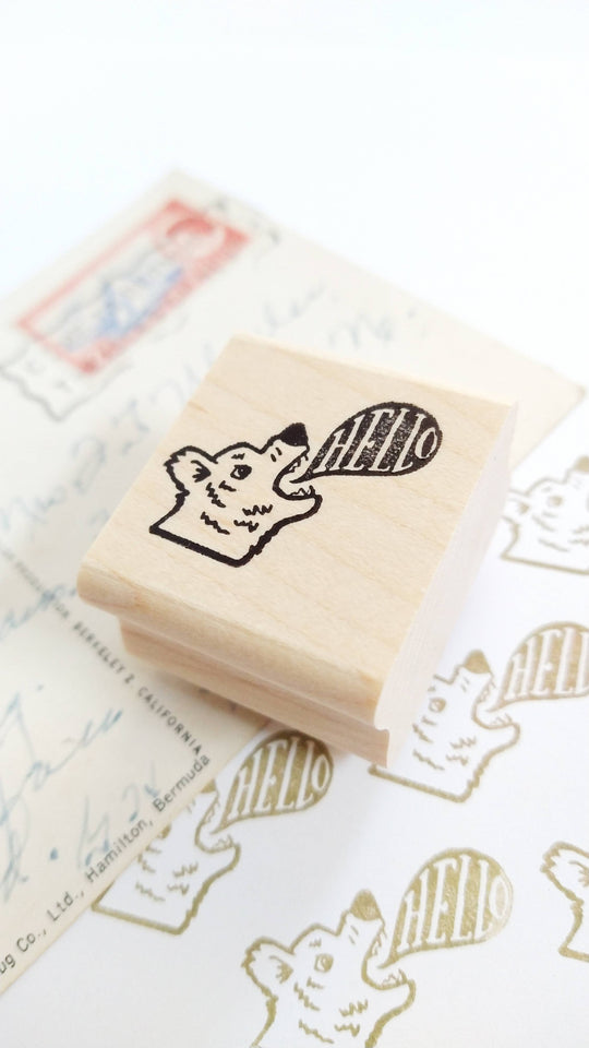 Peppercorn Paper - Hello Bear Stamp