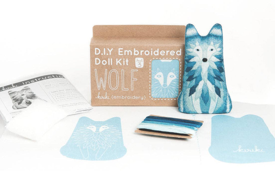 Kiriki Press - Wolf - Embroidery Kit