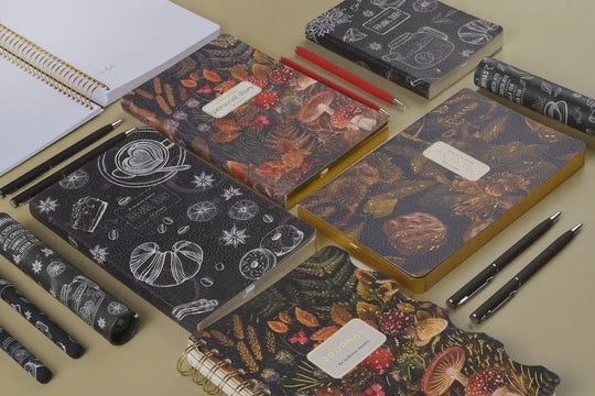 BV by Bruno Visconti - A5 Vegan Leather Daily Planner - Forest Mushrooms