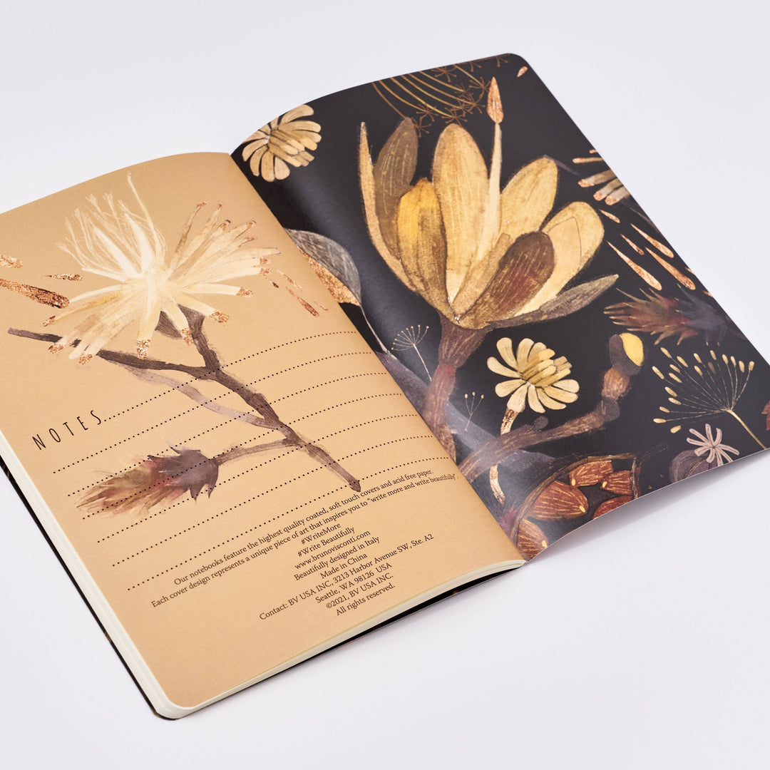 BV by Bruno Visconti - Night Flowers Notebook