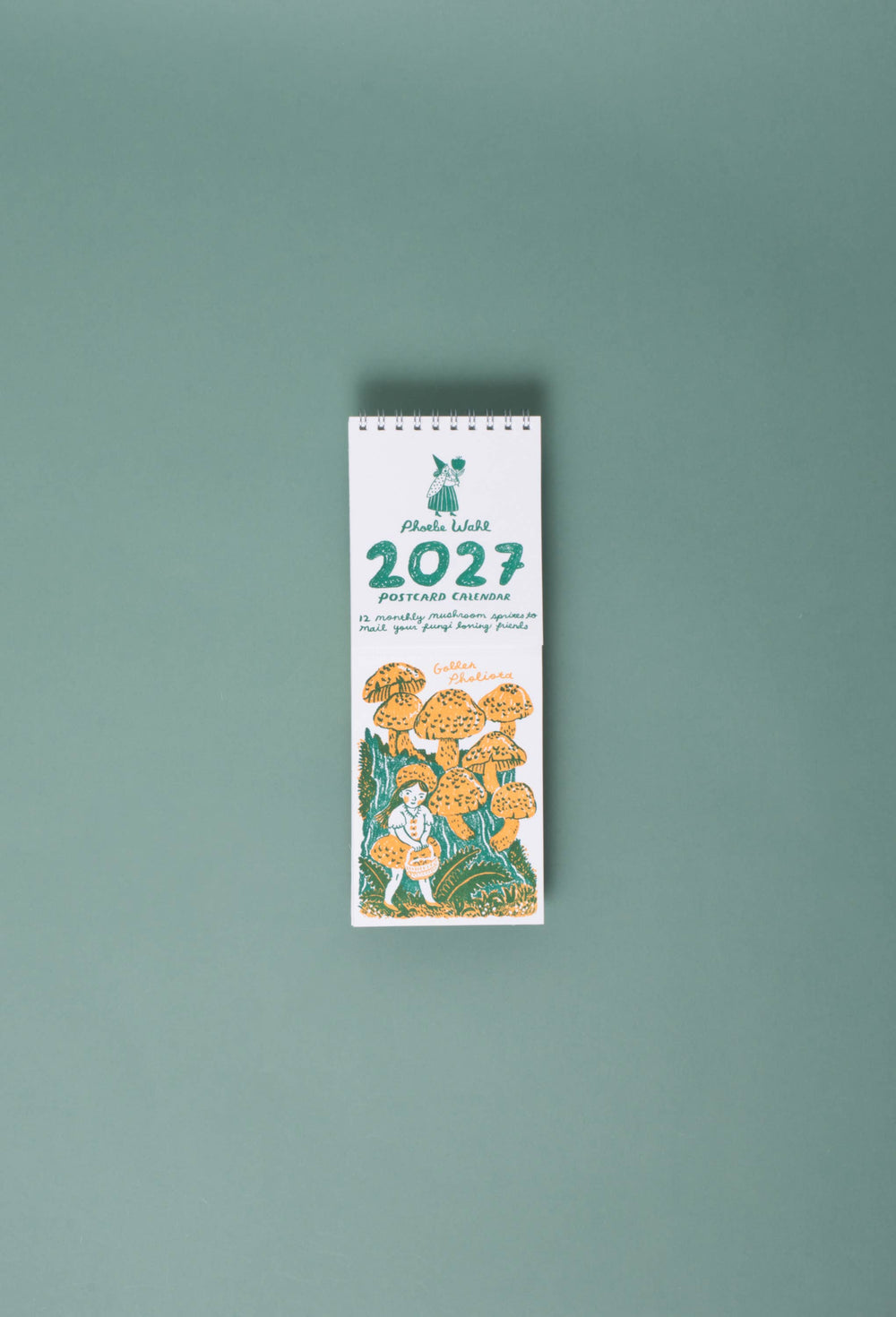 Egg Press Manufacturing - 2027 Gnomes & Mushrooms Postcard Wall Calendar Phoebe Wahl