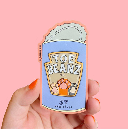 The Peach Fuzz - Toe Beans Sticker