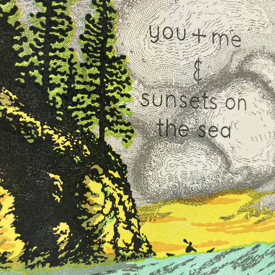 Old School Stationers - You + Me and sunsets on the sea
