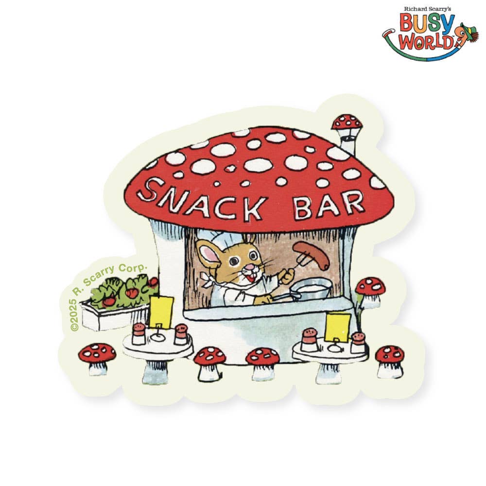 Three Potato Four - 3P4 x Richard Scarry® - Snack Bar Sticker