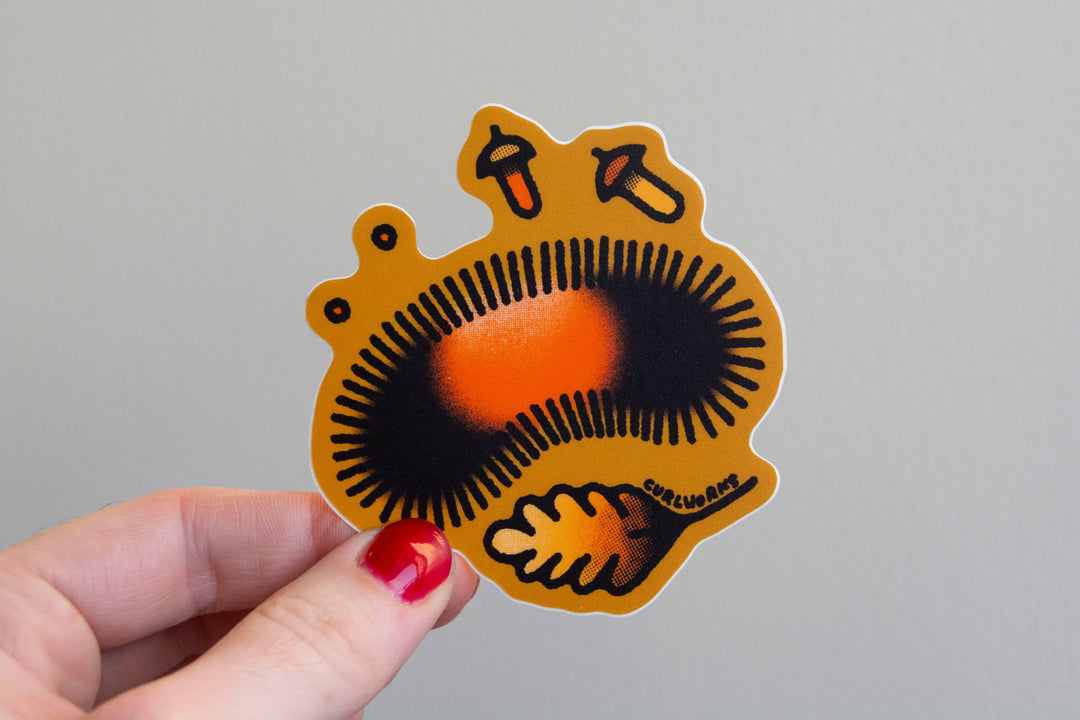 Curlworks - Wooly Bear Vinyl Sticker