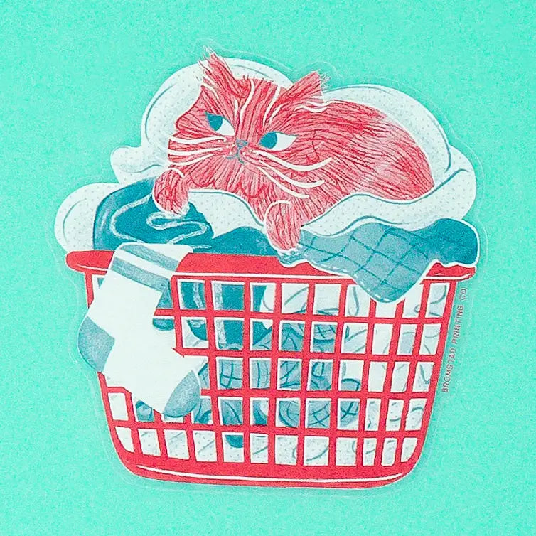 Bromstad Printing Co. - Laundry Cat Sticker