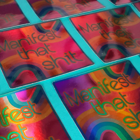 TEAM JEMINI DESIGNS - MANIFEST THAT S**T STICKER