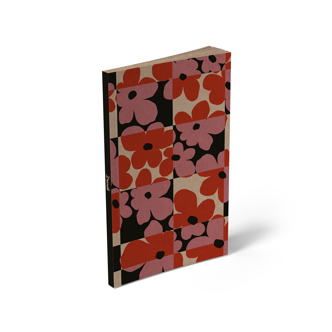 Denik - Checkered Kraft Layflat Notebook  KLC2659KL