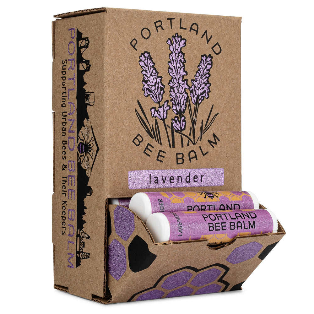 Portland Bee Balm - Lavender Beeswax Lip Balm: 24-Count Display