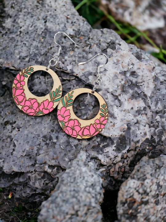 Sadie J. & Co. - ALASKAN FIREWEED | Dangle Earrings: Rectangle
