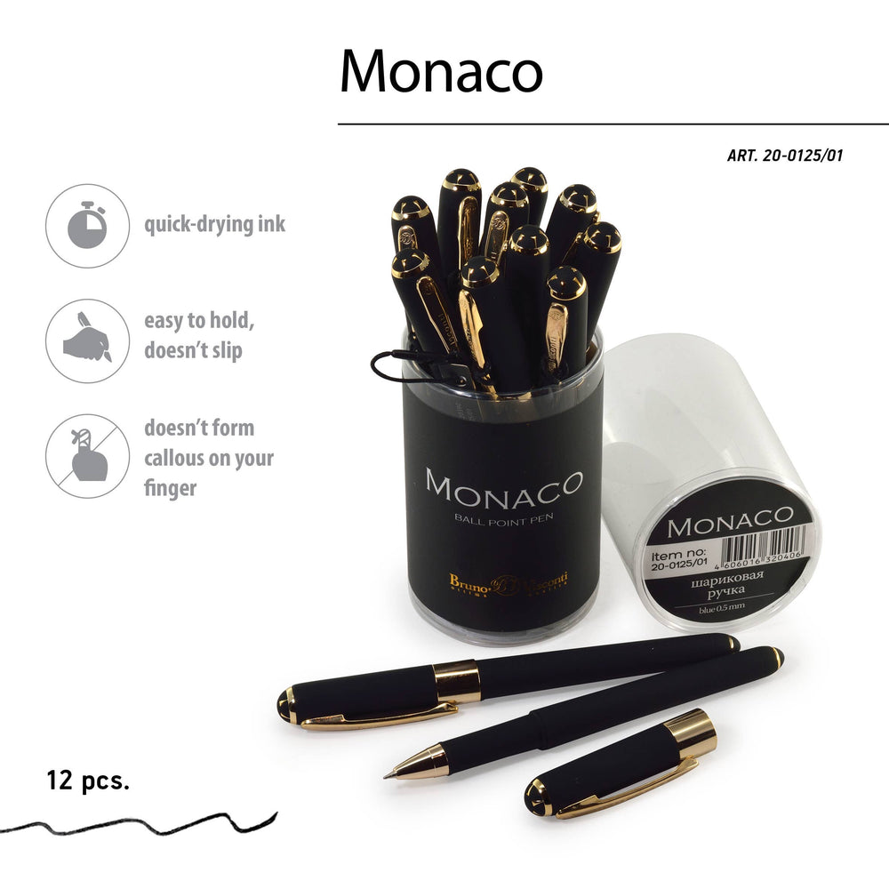 BV by Bruno Visconti - Monaco Collection Black Ballpoint Pen