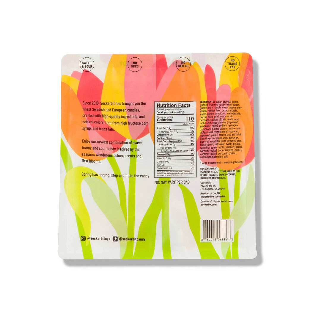 Sockerbit - Spring Gummy Mix Swedish Candy Bag (Sweet & Sour) 8oz