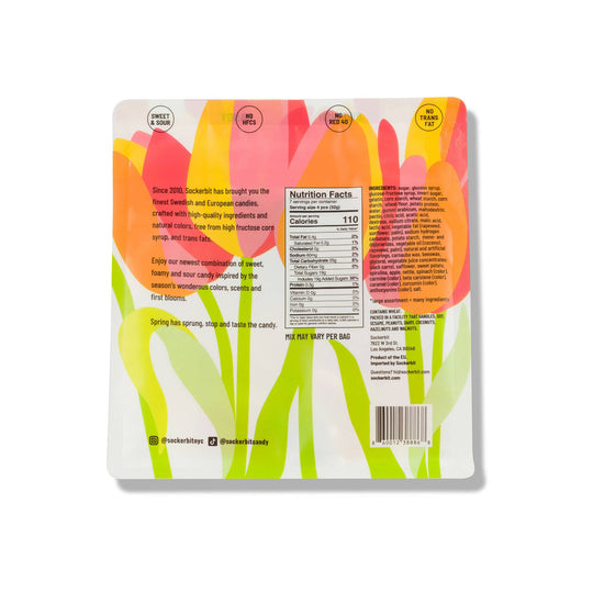 Sockerbit - Spring Gummy Mix Swedish Candy Bag (Sweet & Sour) 8oz